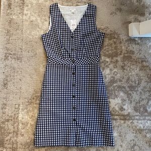 J. Crew - Size 0 - White/Navy Checkered